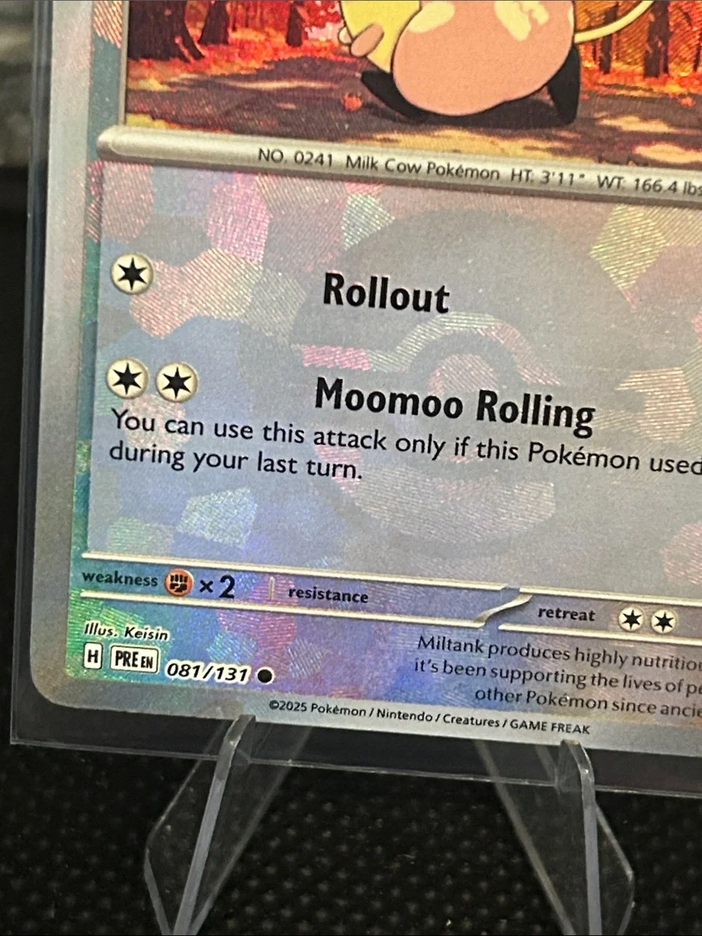 Pokemon Miltank Pokeball 081/131 Holo from Prismatic Evolutions M/NM